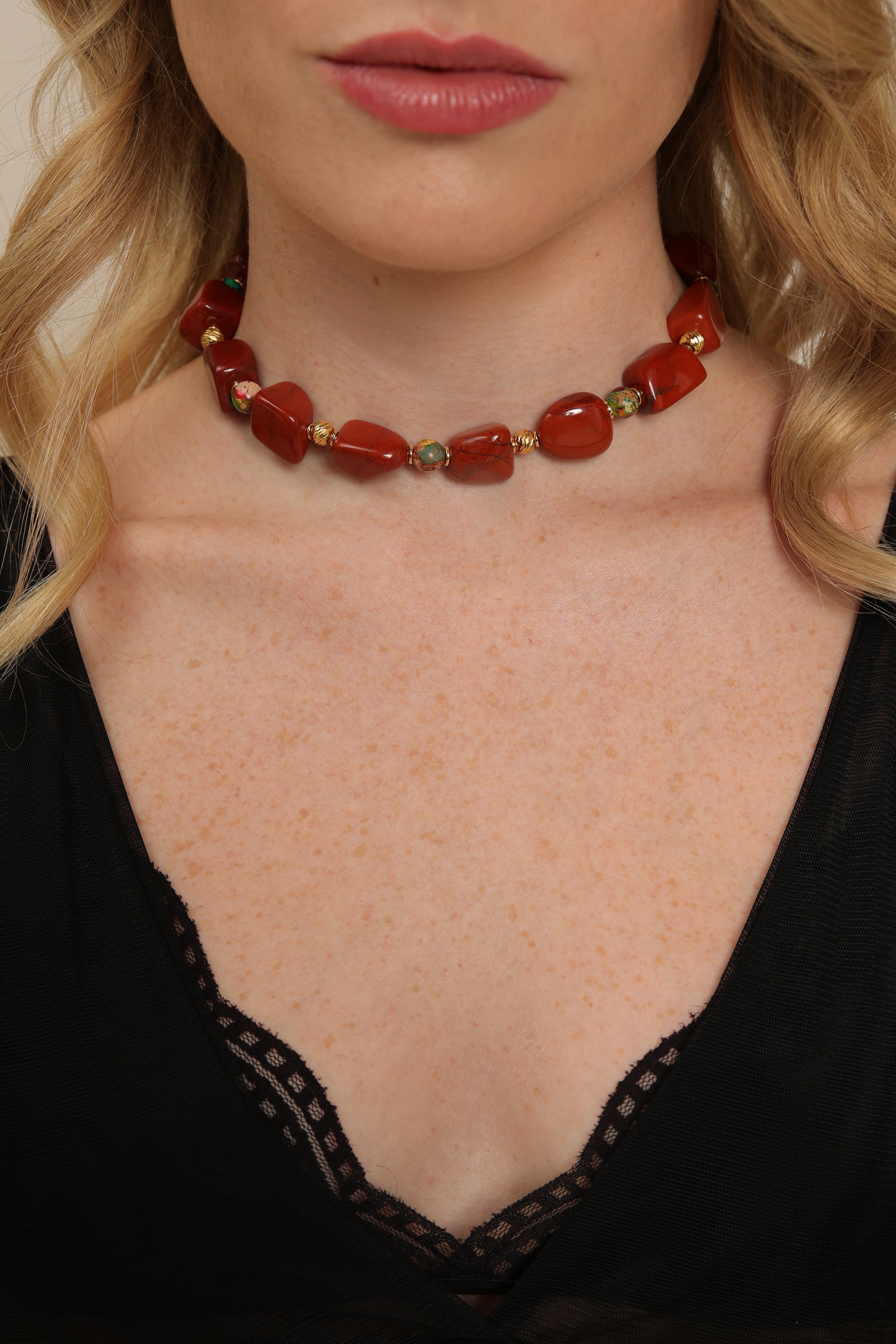 Red Jasper Choker