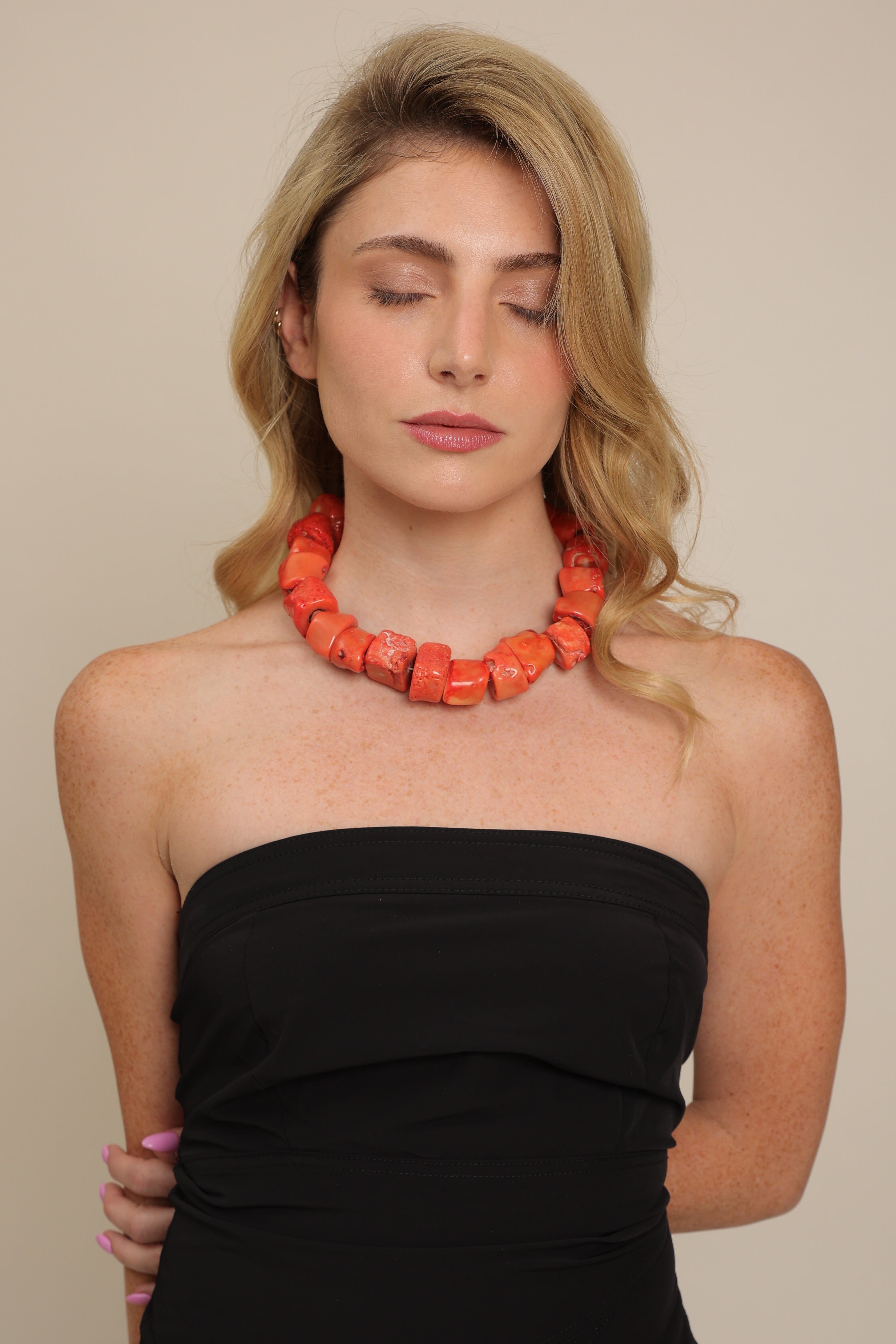 Sunset Coral Choker