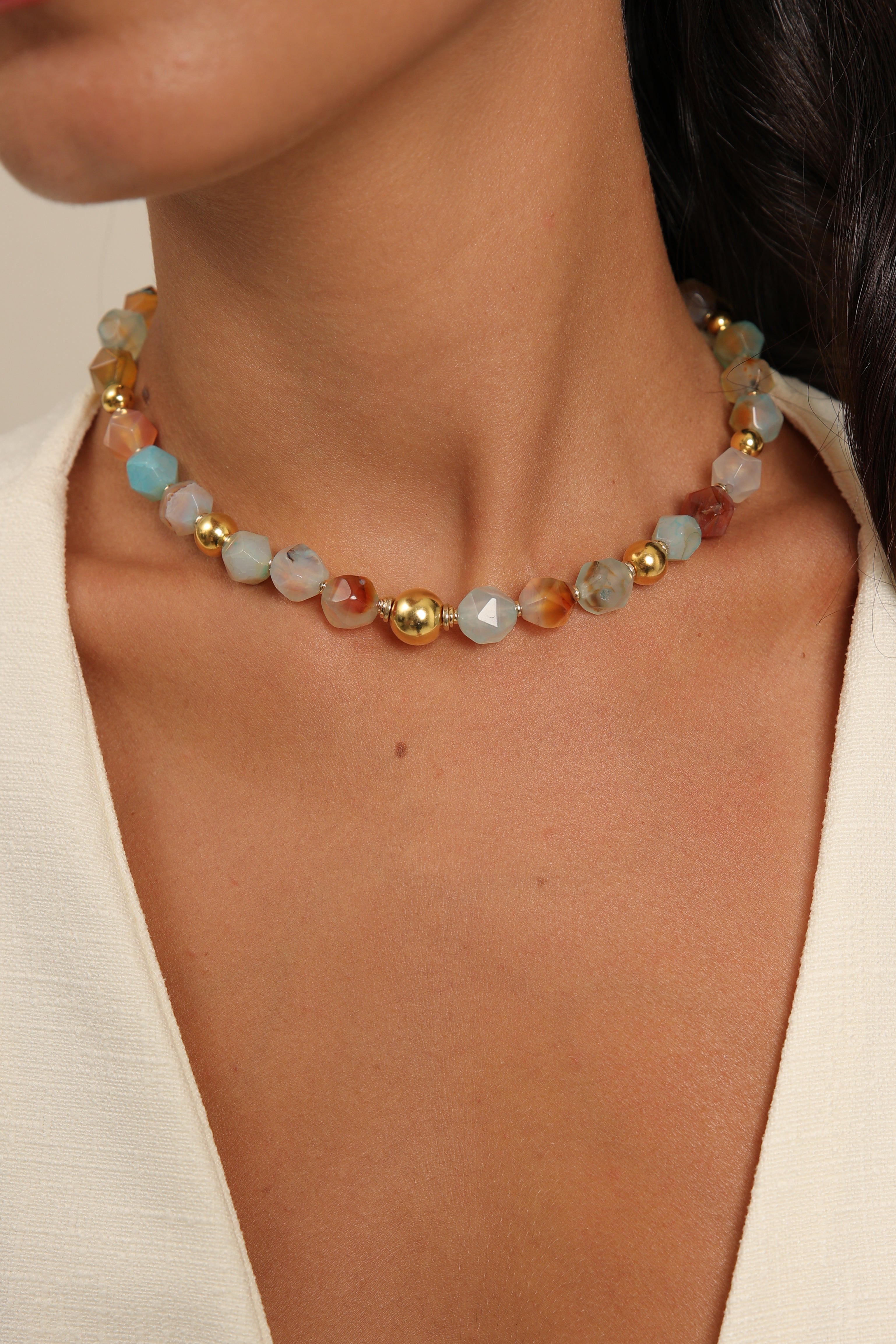 Chalcedony Agate Choker