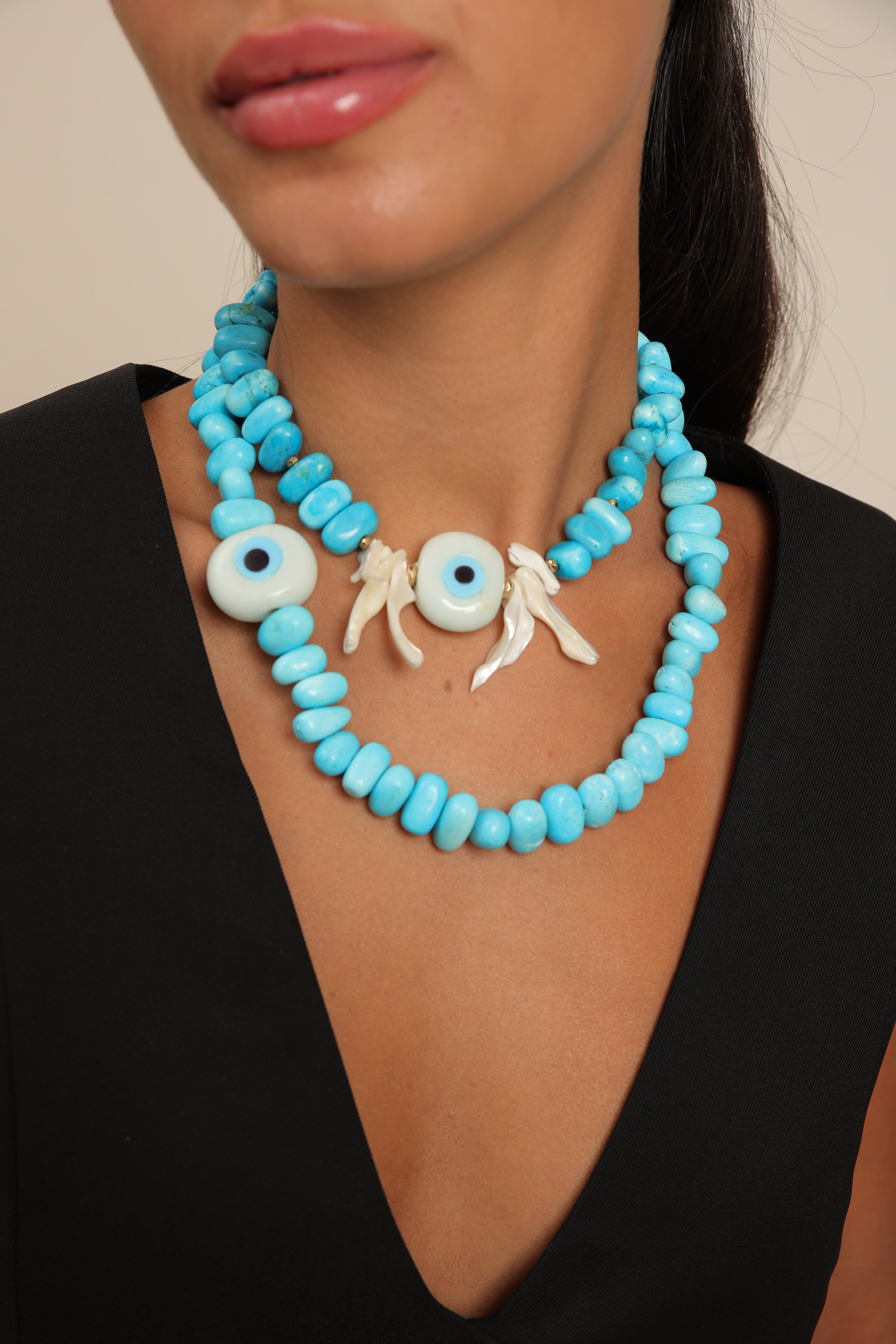 Howlite Evil Eye Set