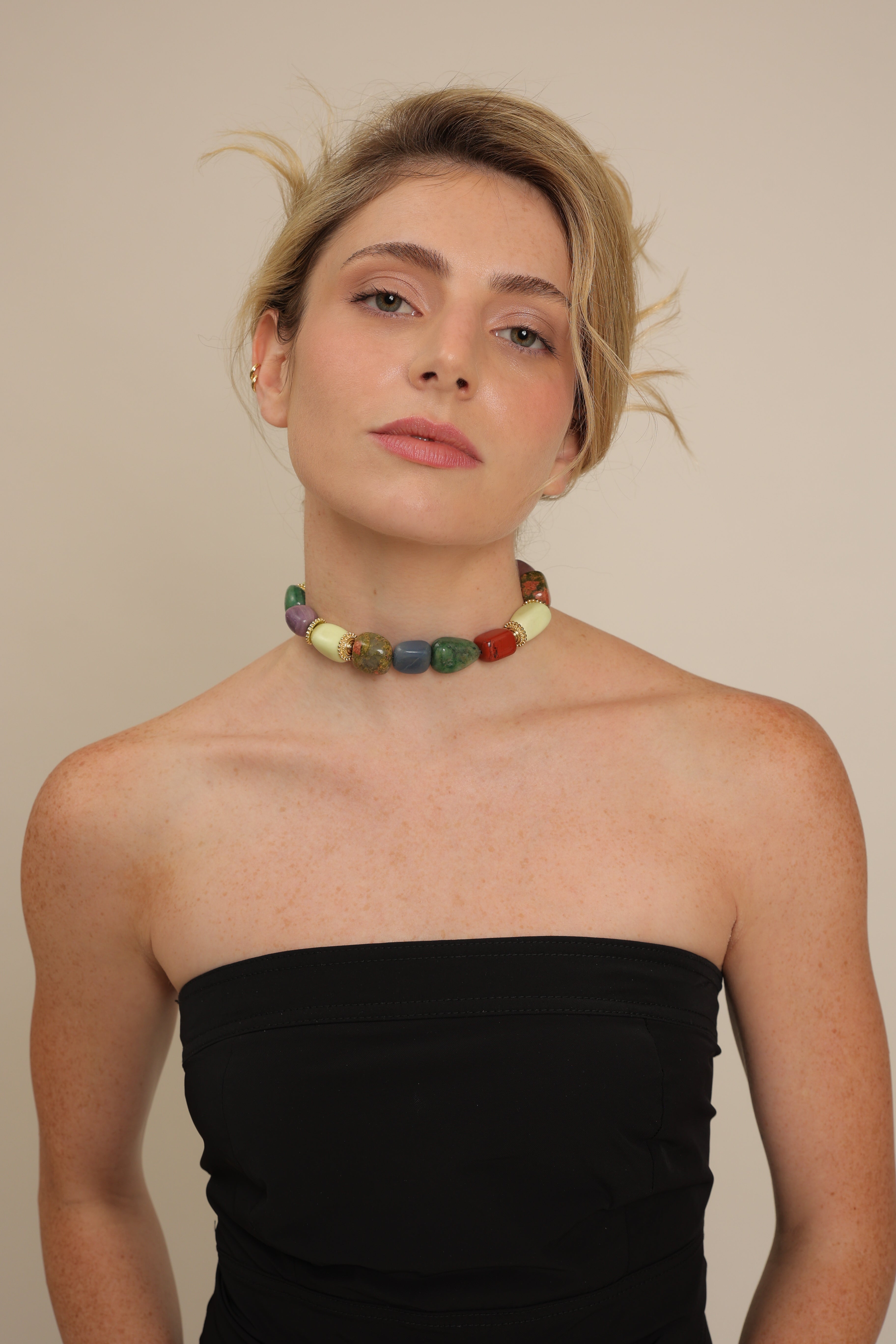 Mixed Gemstone Choker