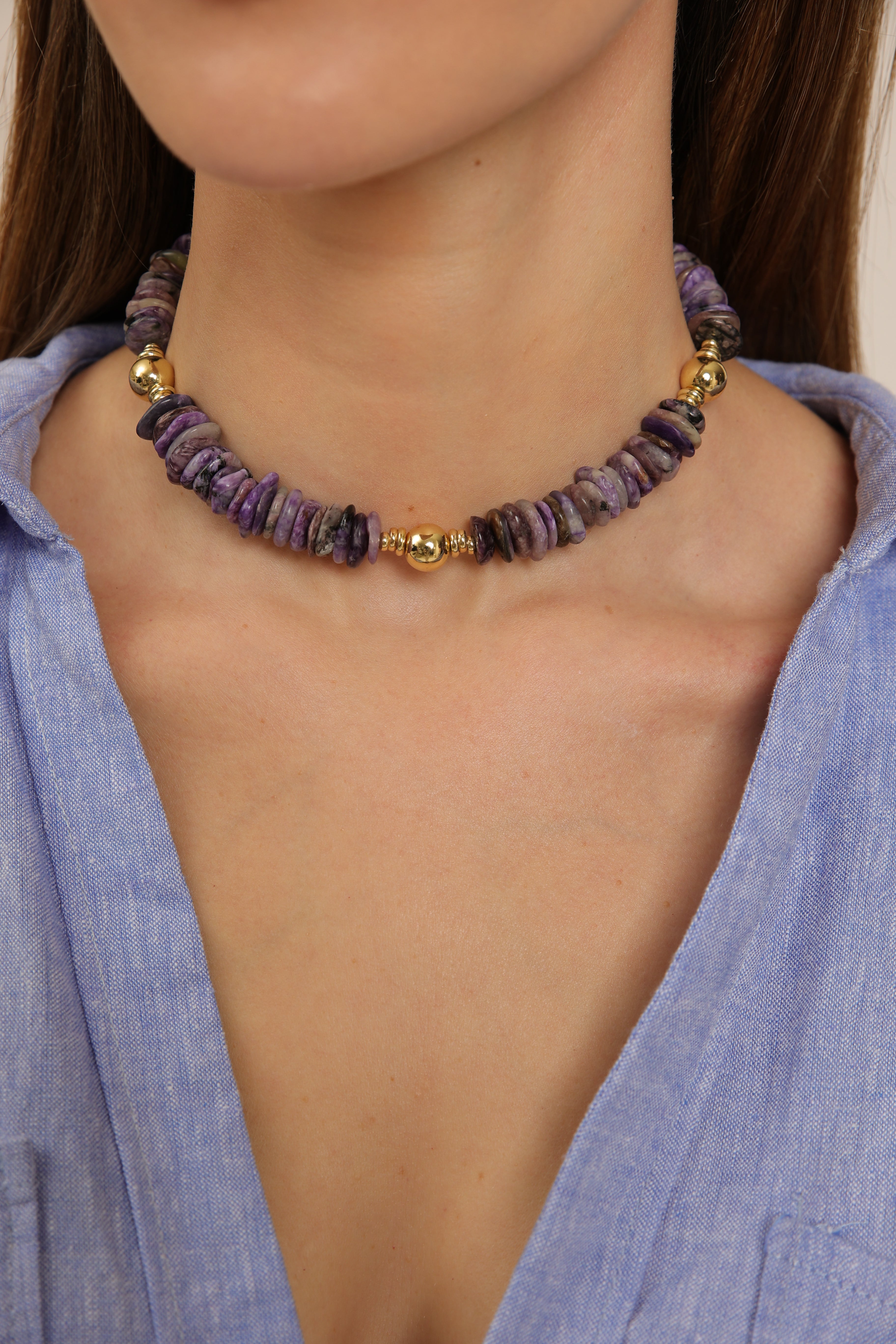 Lepidolite Choker