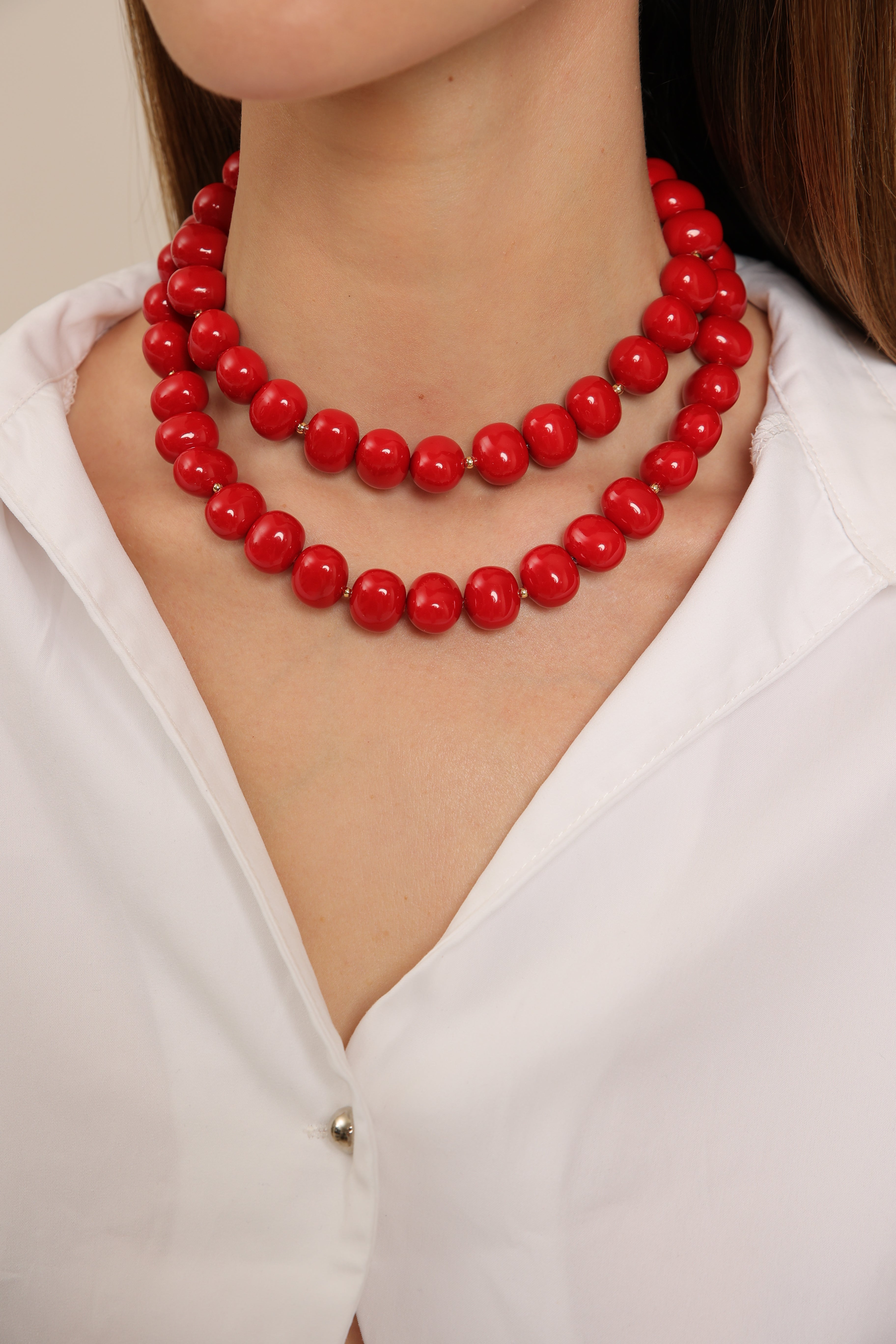 Majorica Pearl - True Red