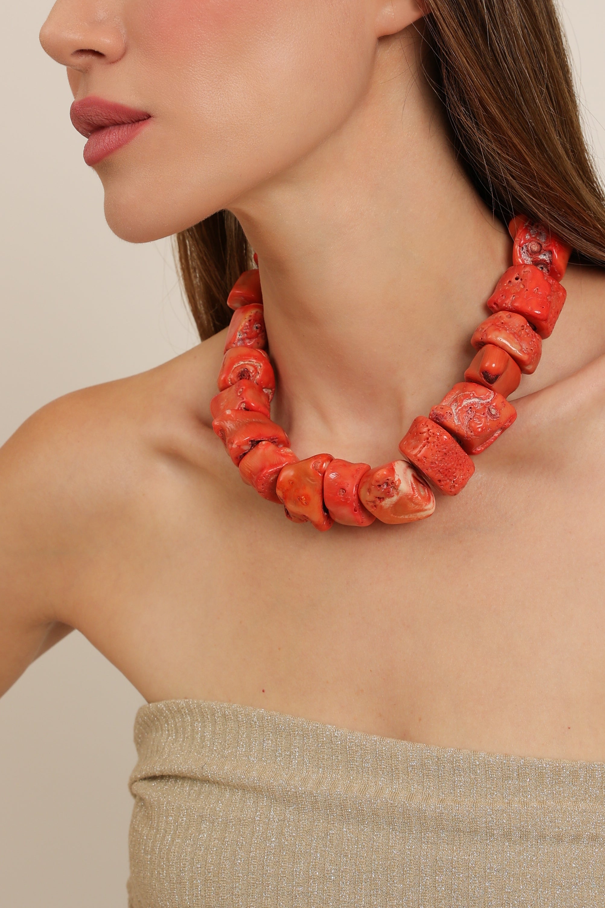 Sunset Coral Choker