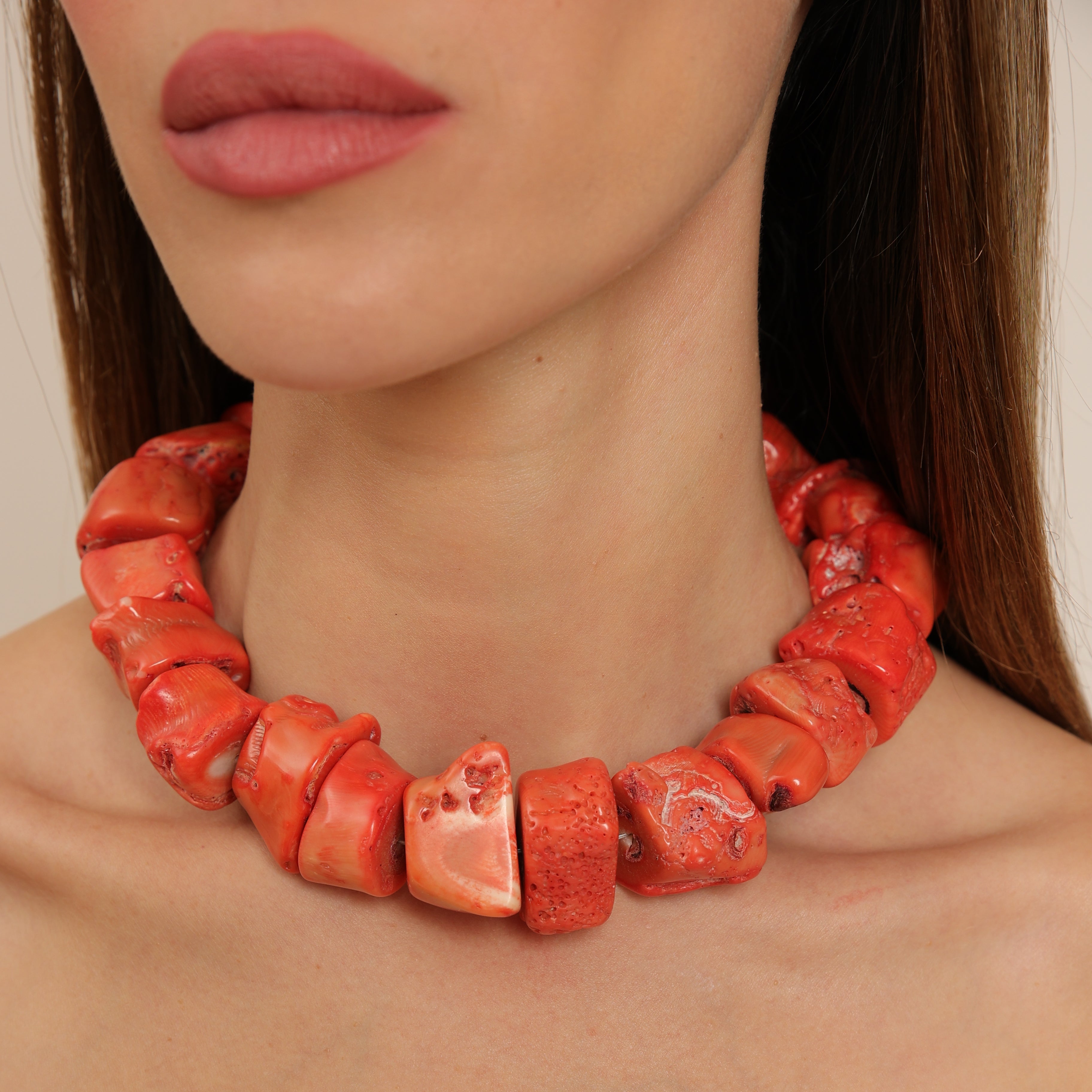 Sunset Coral Choker