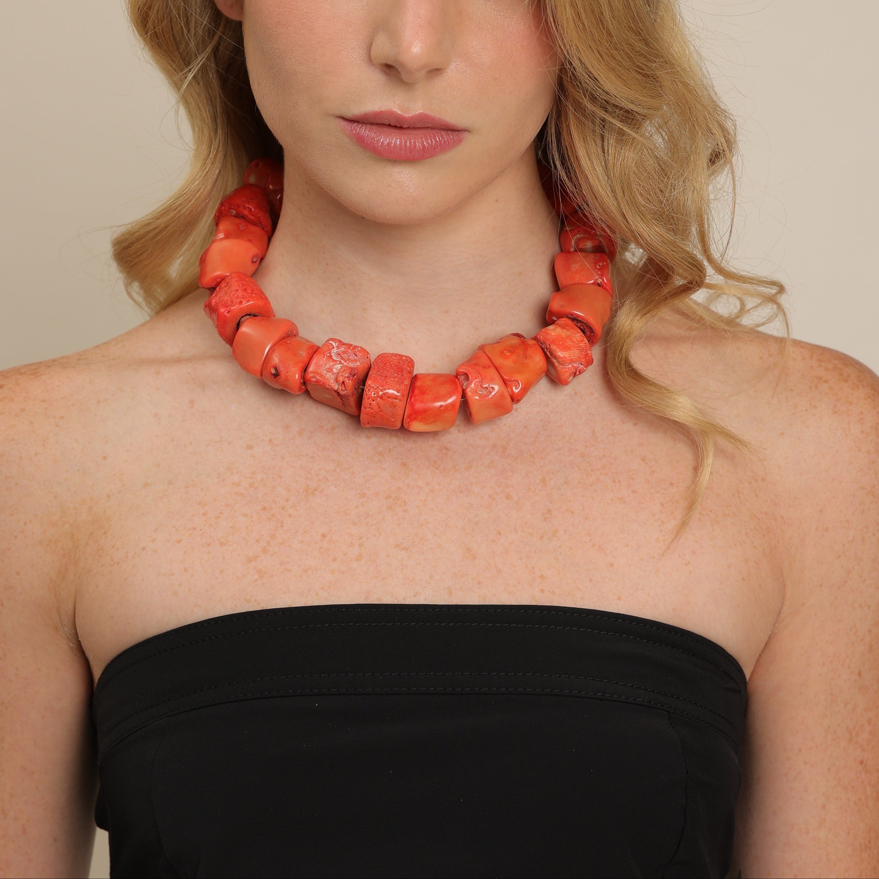 Sunset Coral Choker