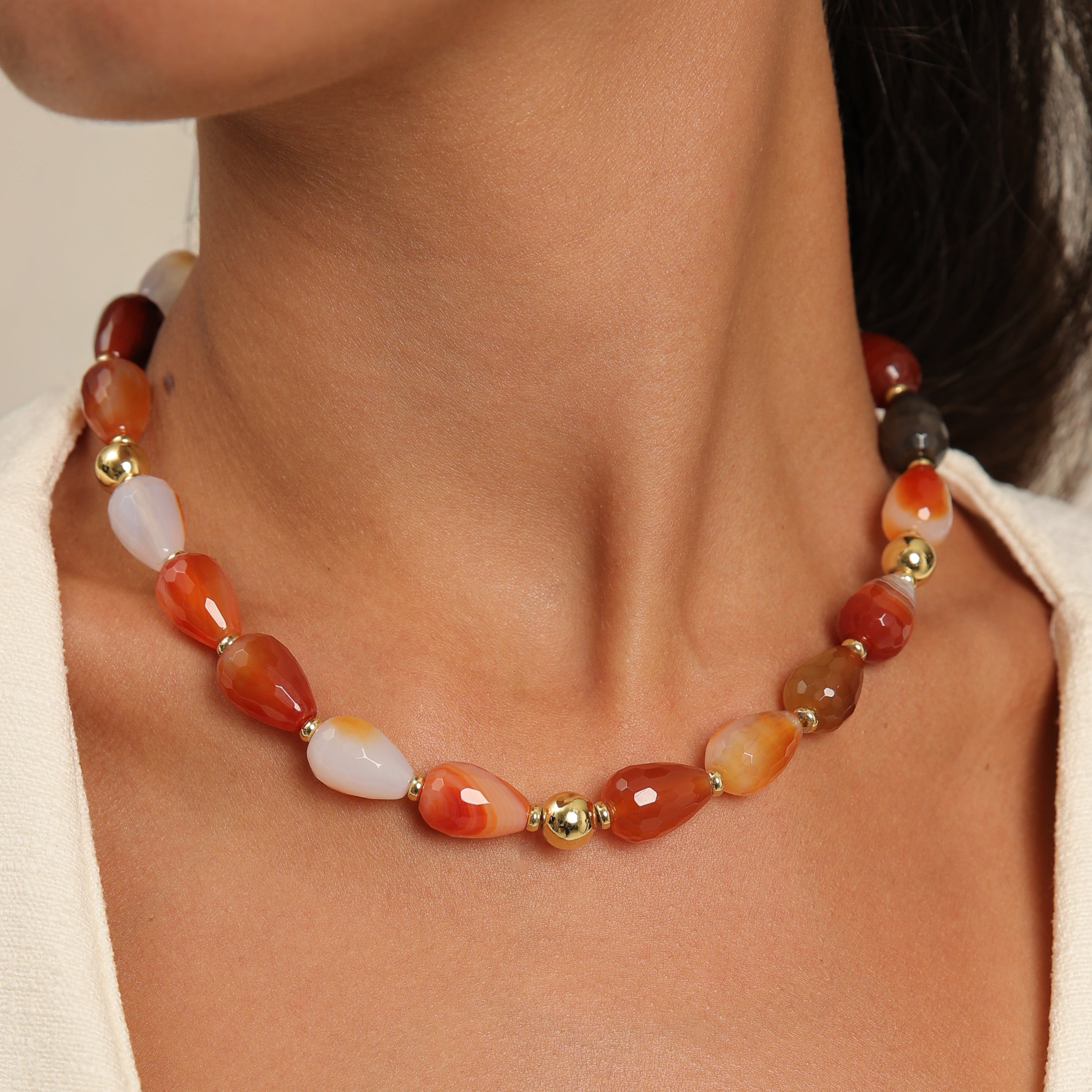 Gargantilla de cornalina