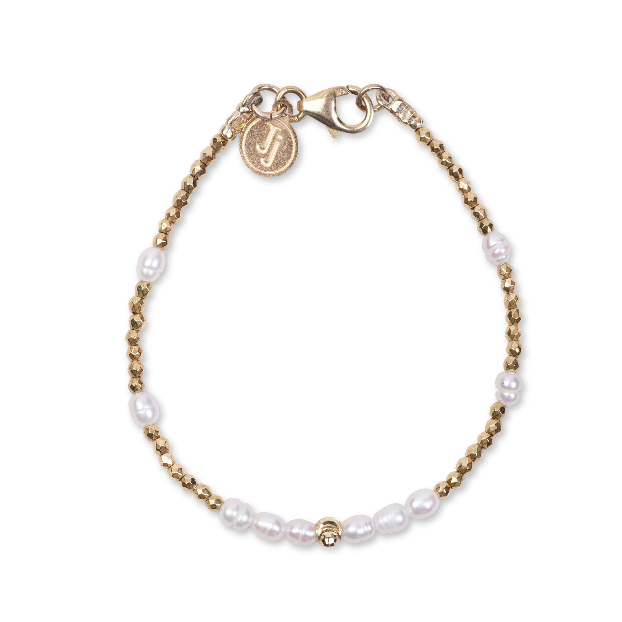 HEMATITE BRACELET - FEATURING PEARLS
