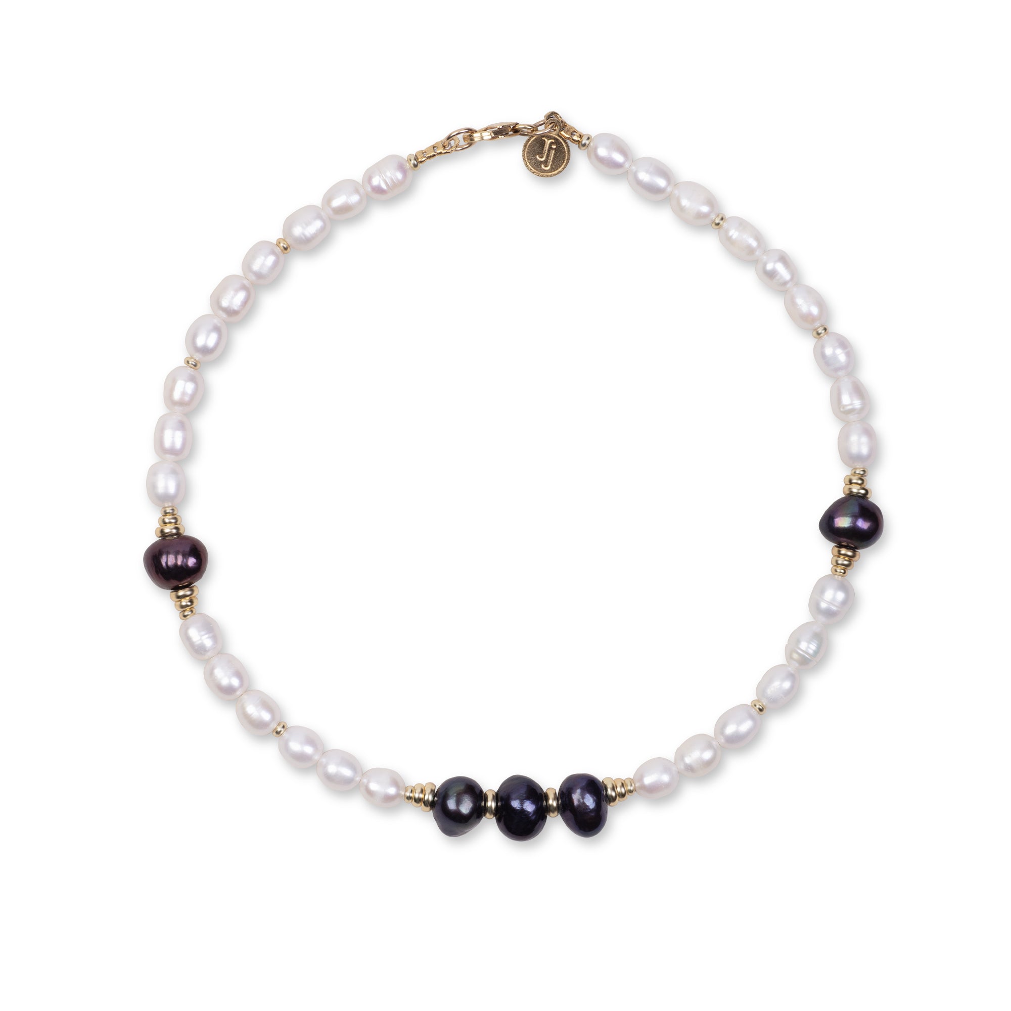 Pearl Choker - White & BlackPearls