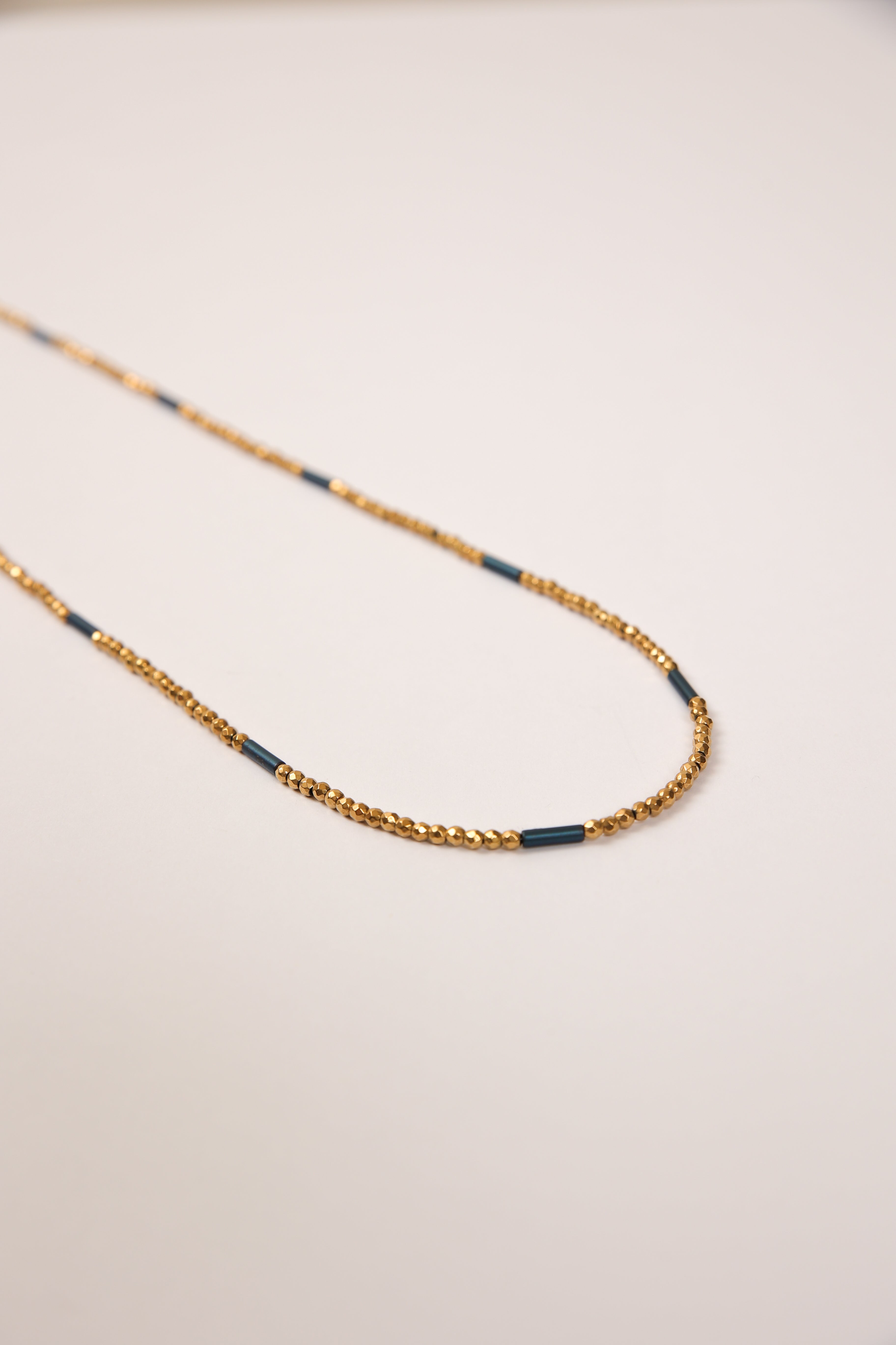 Hematite Necklace - Trio with Heart Pendant