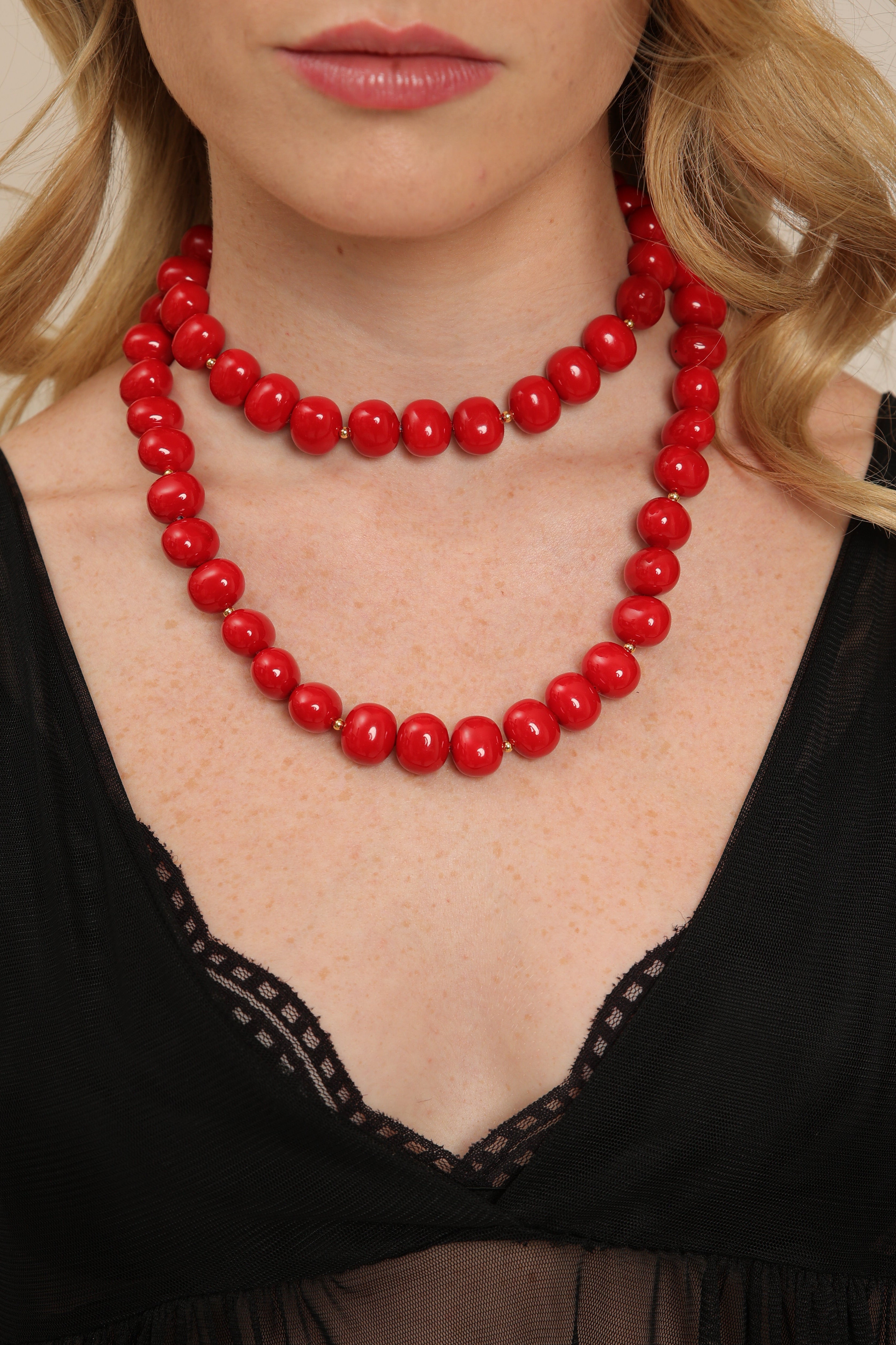 Majorica Pearl - True Red
