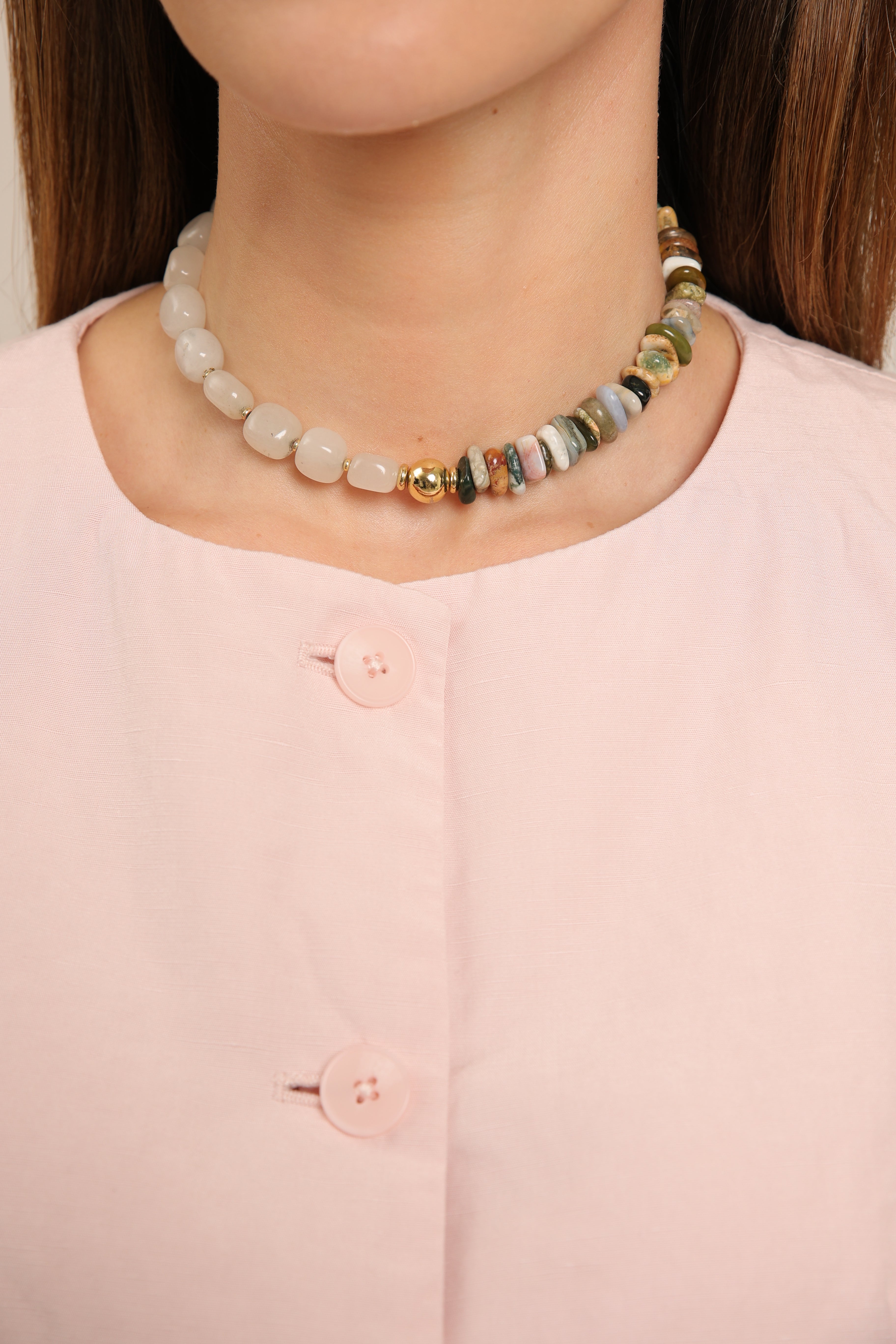 Agate and Chalcedony Choker