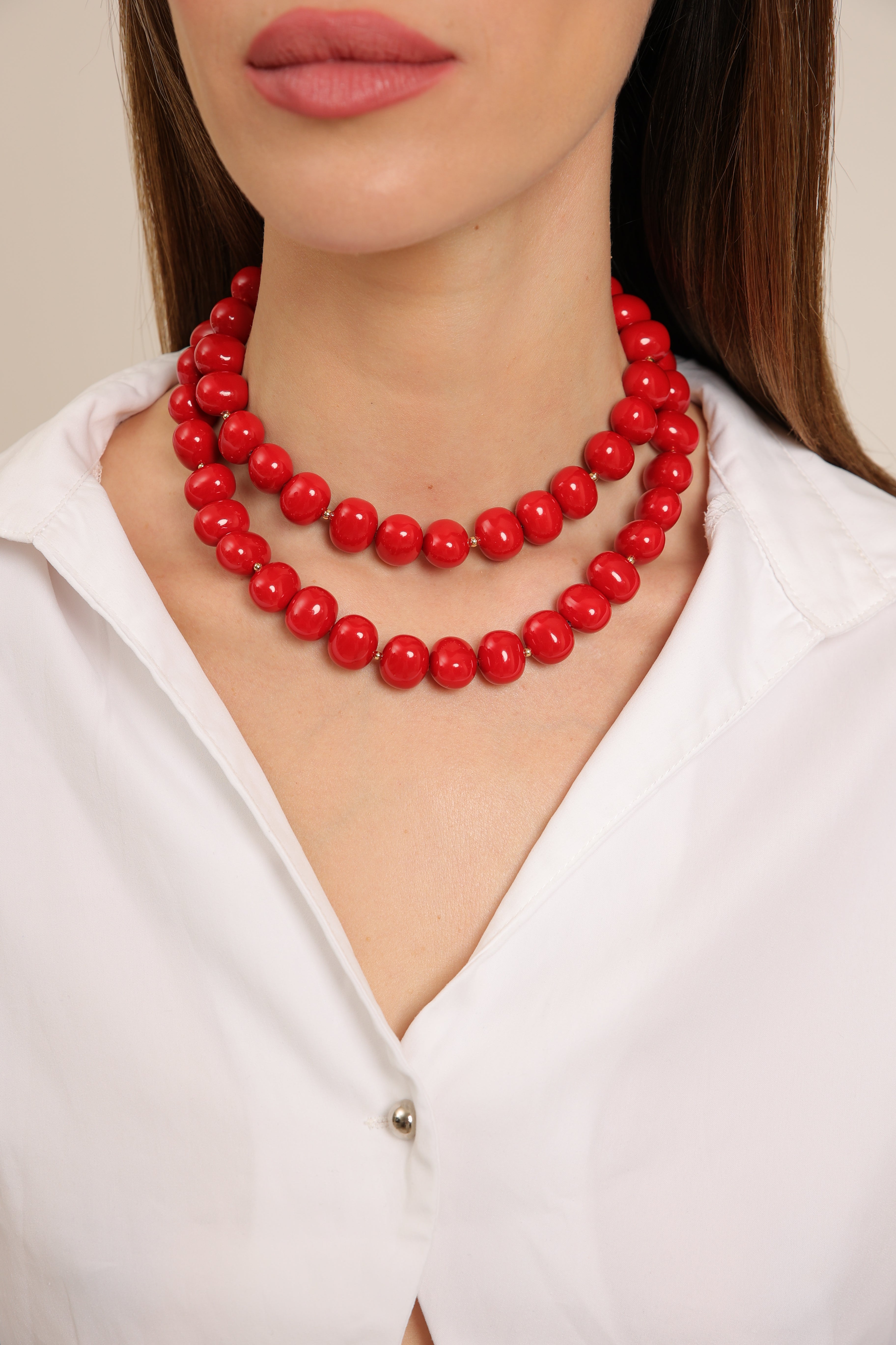 Majorica Pearl - True Red