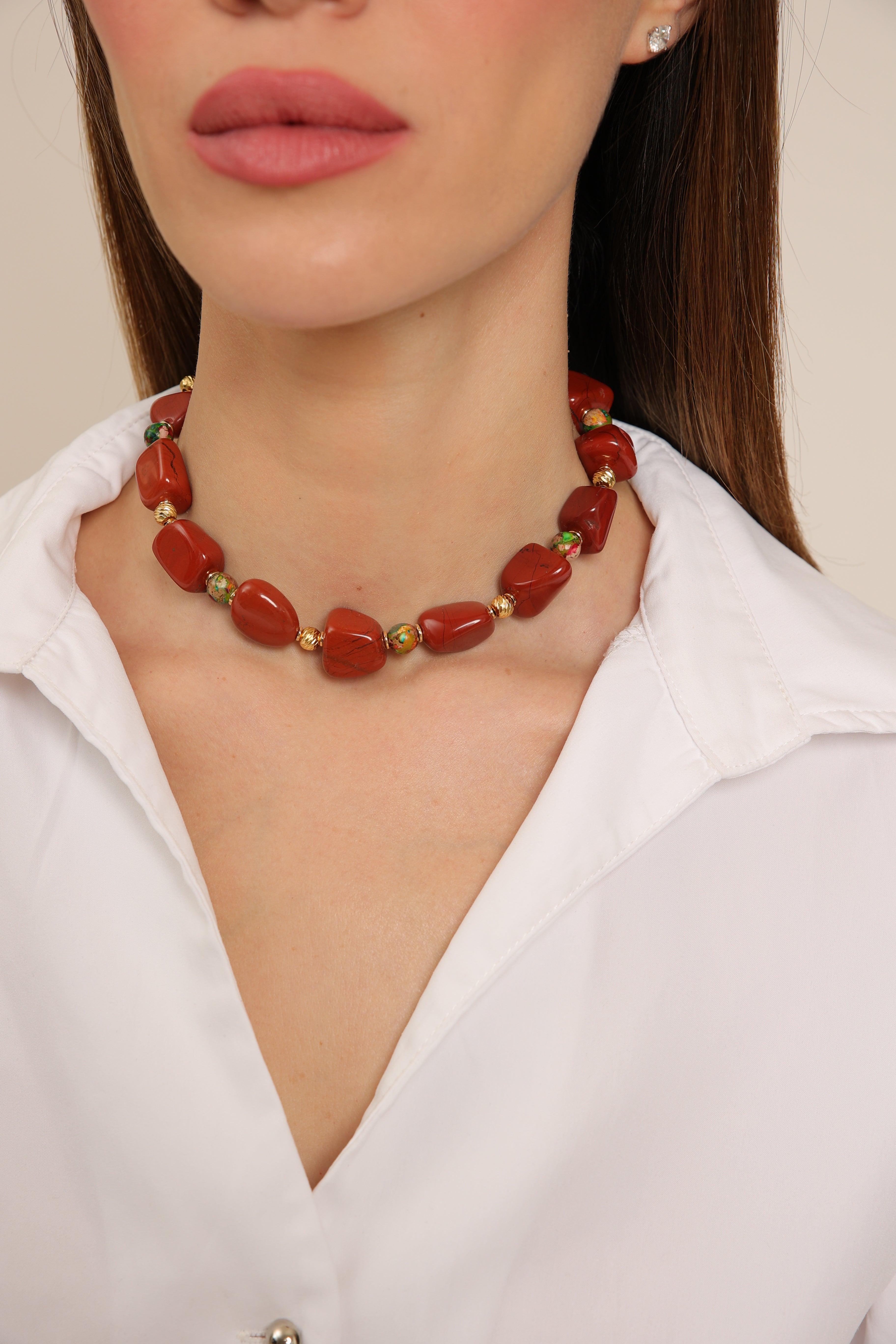 Red Jasper Choker