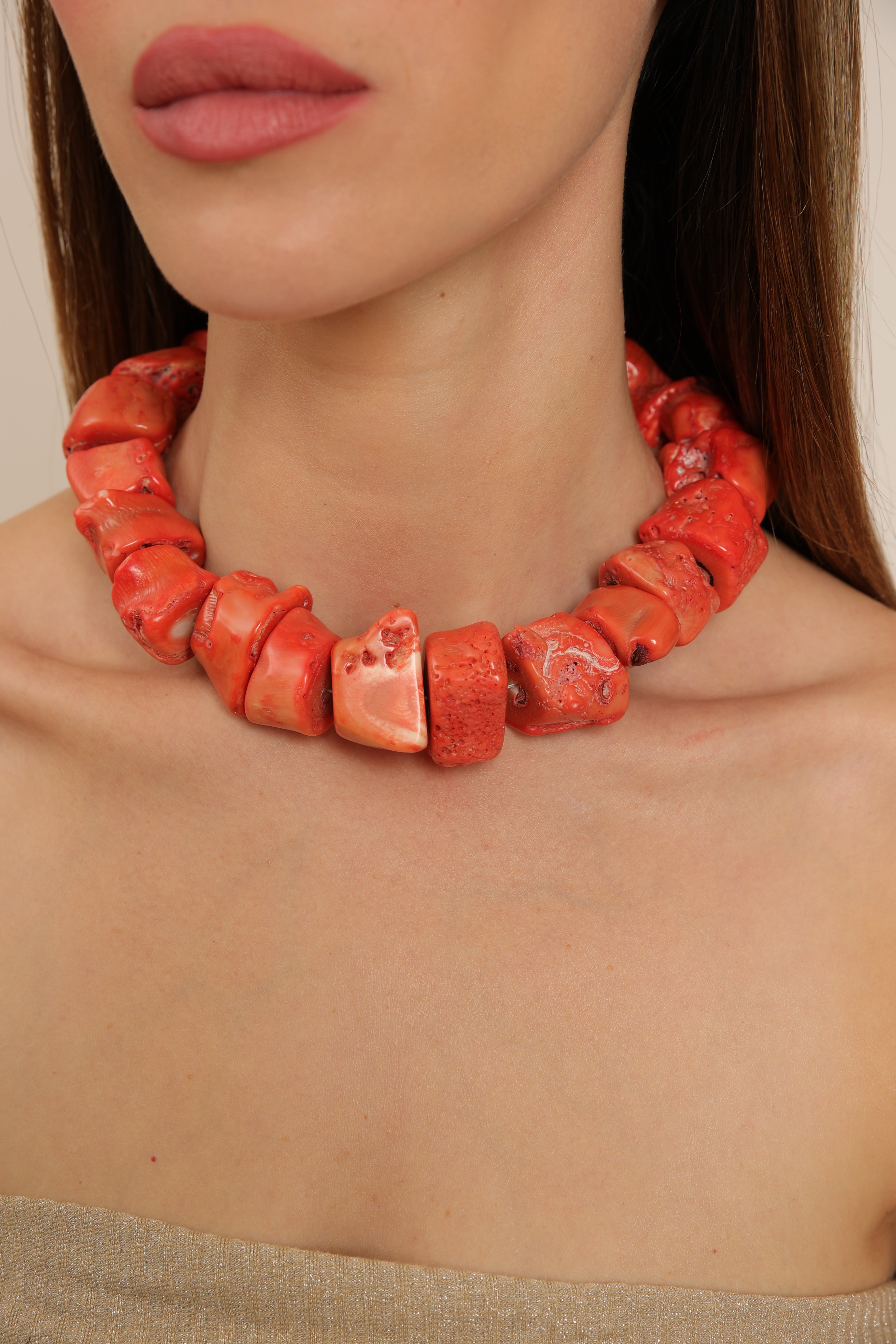 Sunset Coral Choker