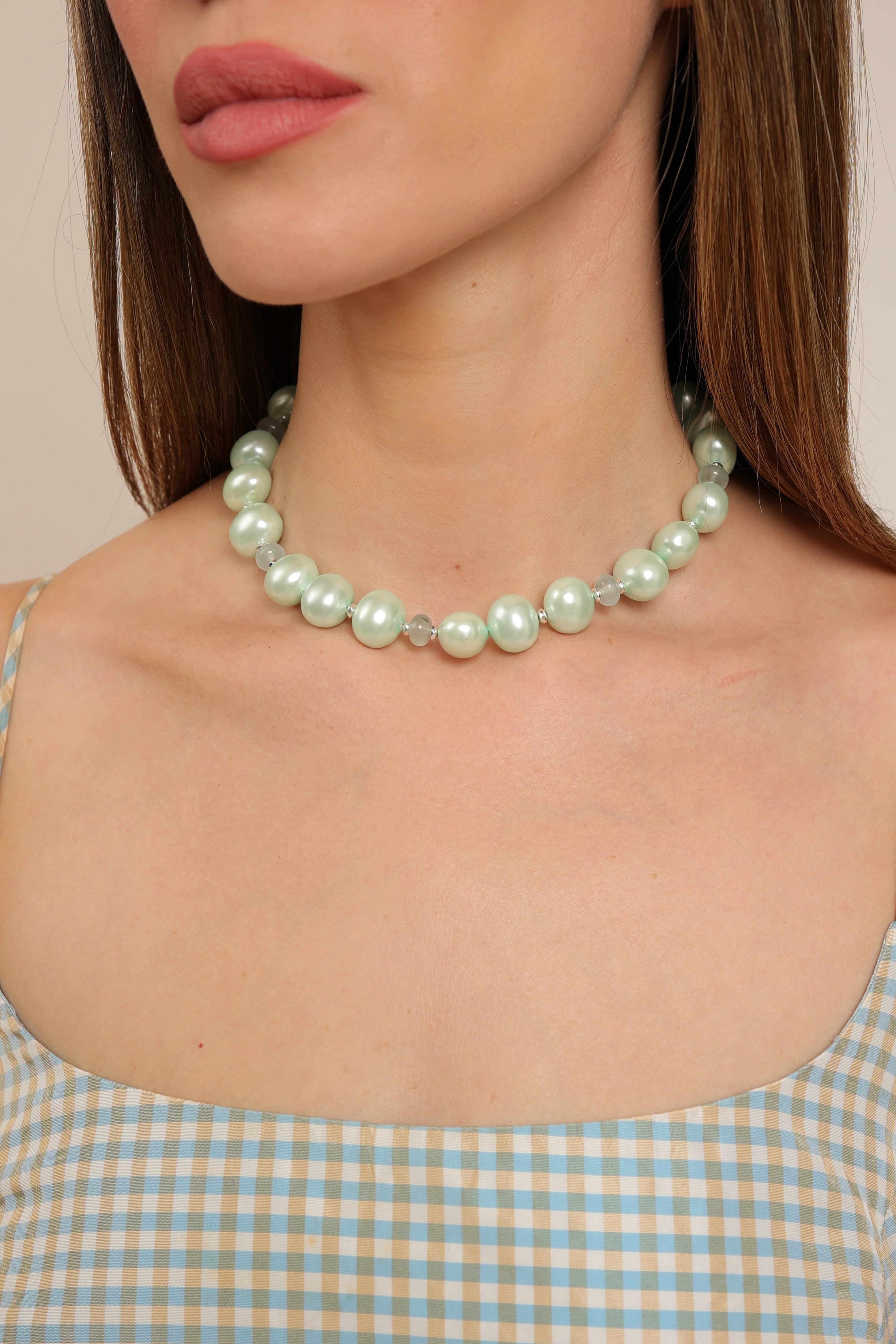 Majorica Pearl & Chalcedony