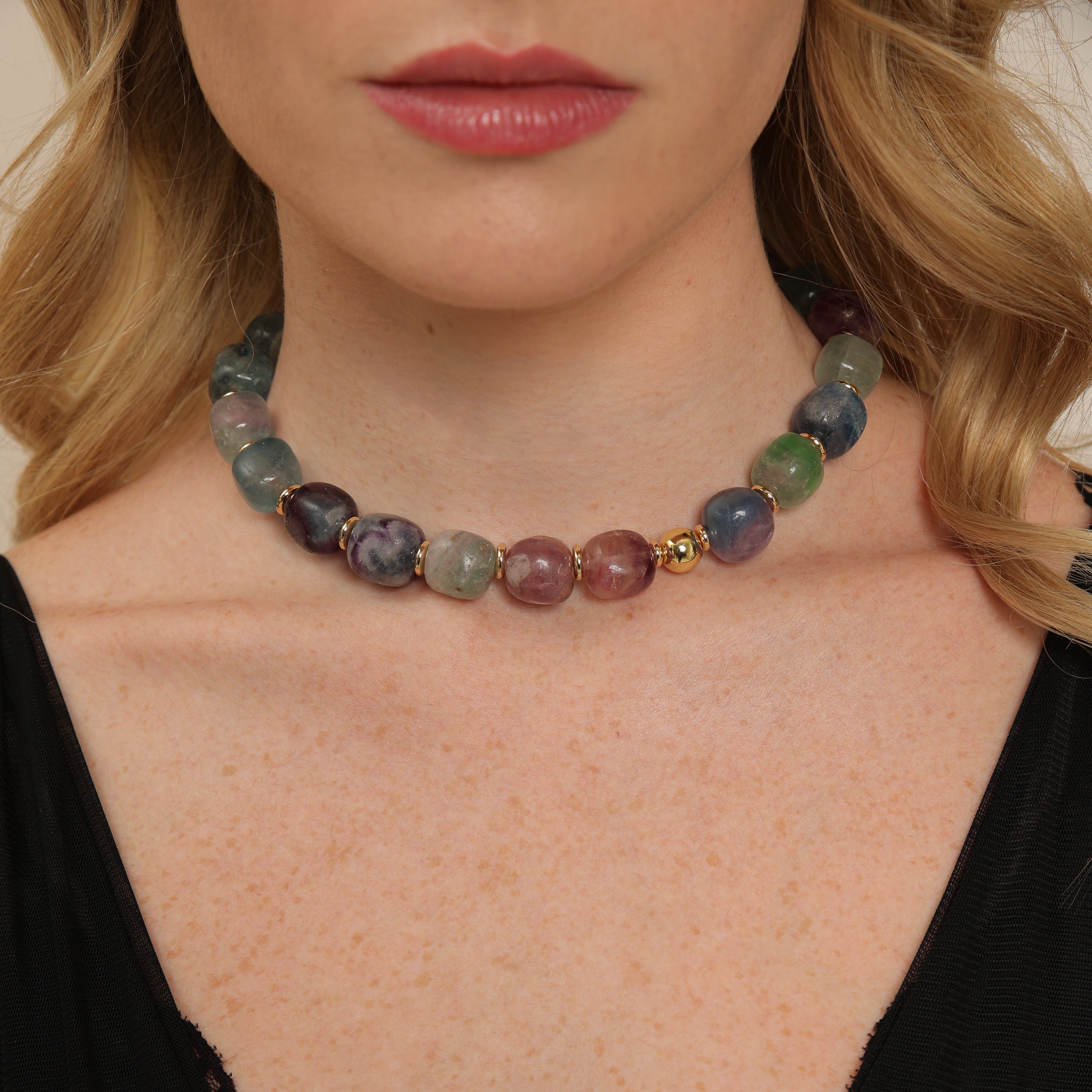 Gargantilla de fluorita