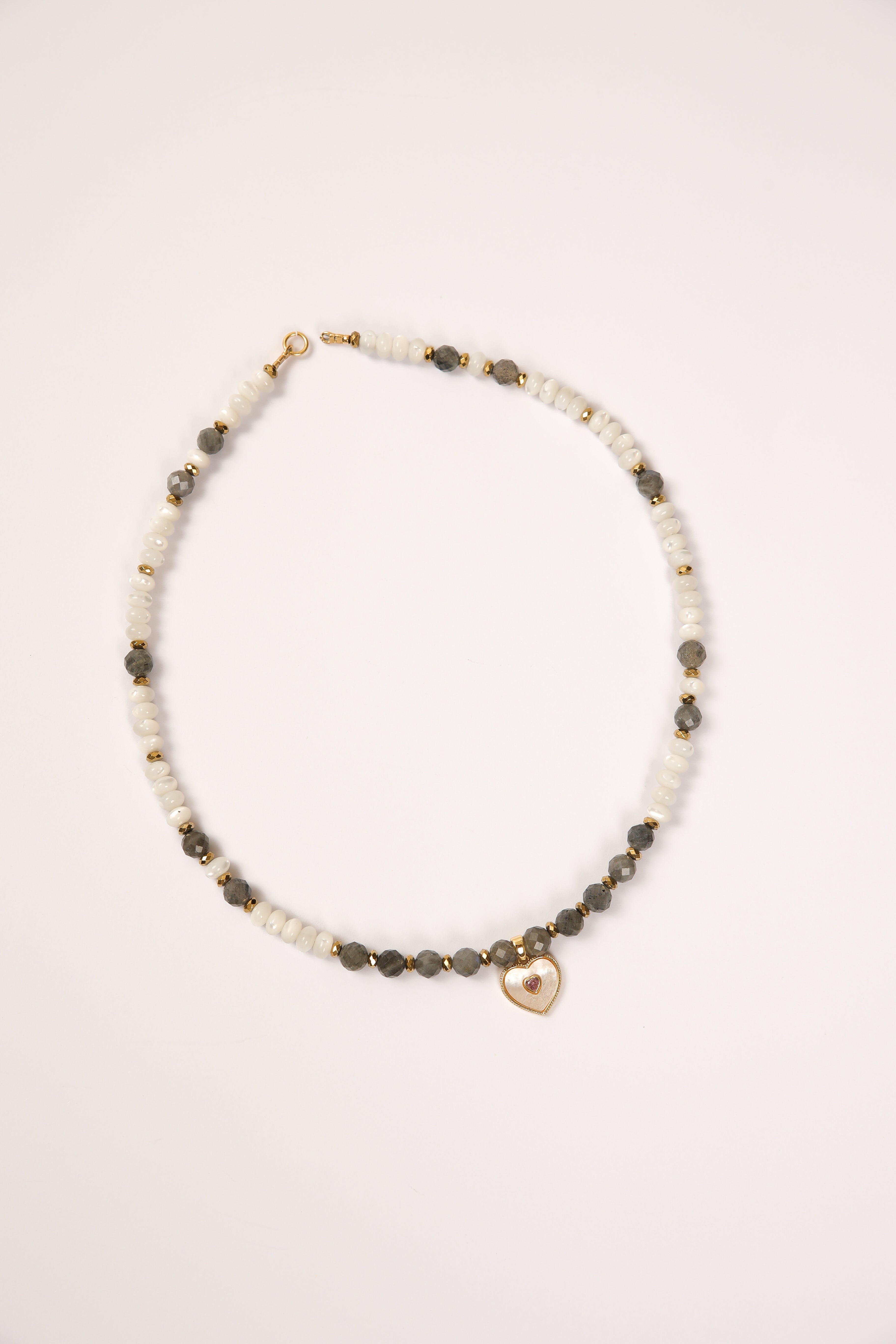 Labradorite and Mother of Pearl Necklace